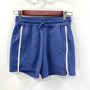 ZELLA Girl's Periwinkle Blue & White Stripe Athletic Shorts Size L